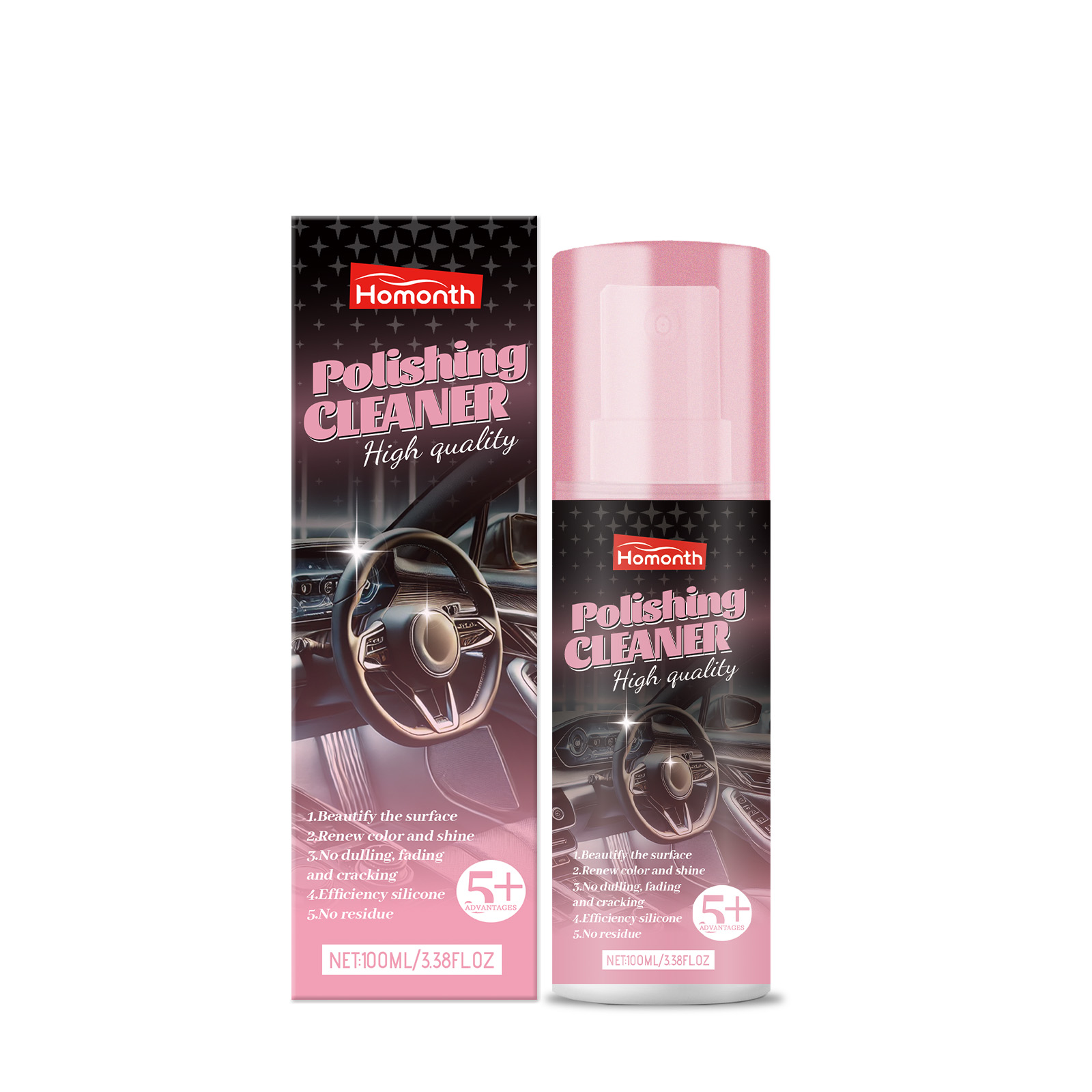 Leather Cleaner Interior - Car Interior Renovation Agent Gentle Cleaner