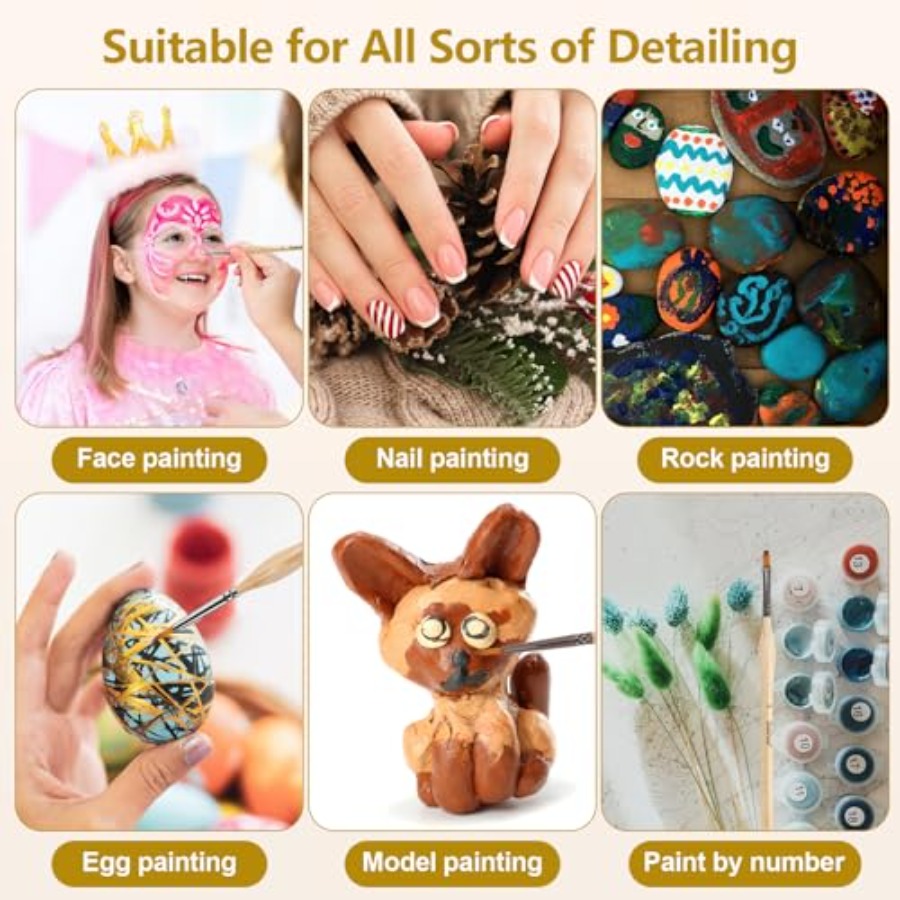 10 pcs Miniature Detail Paint  - Detailing Brush Set ulasan dan harga