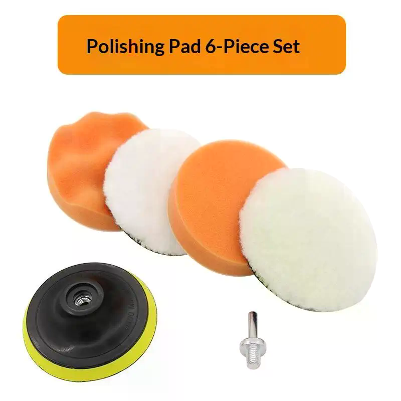 6Pcs Foam Pad Buffer Kit Polis - Polish Pad Set Buffer ulasan dan harga
