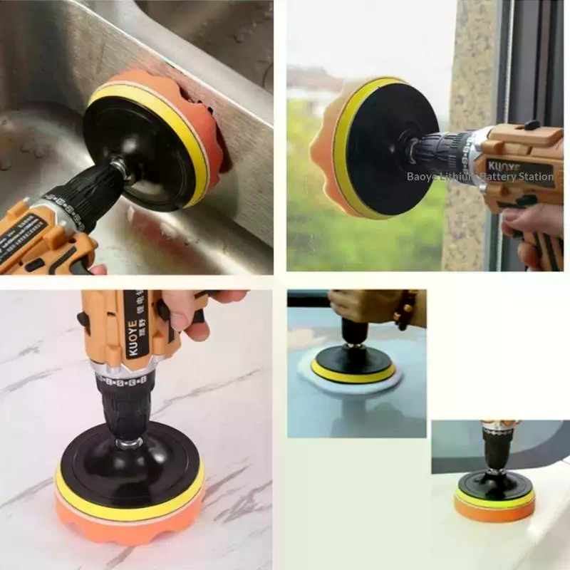 6Pcs Foam Pad Buffer Kit Polis - Polish Pad Set Buffer ulasan dan harga