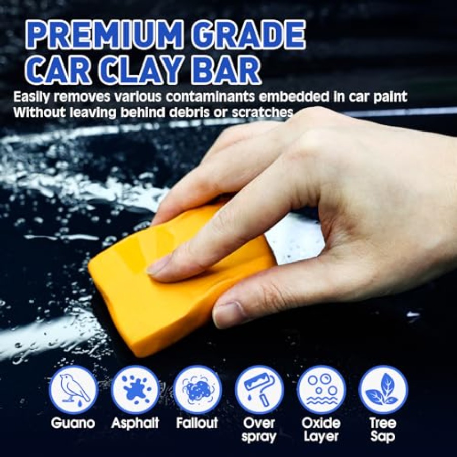 Clay Bars Kit, 6 Clay Bars and - Clay Bar Lubricant ulasan dan harga