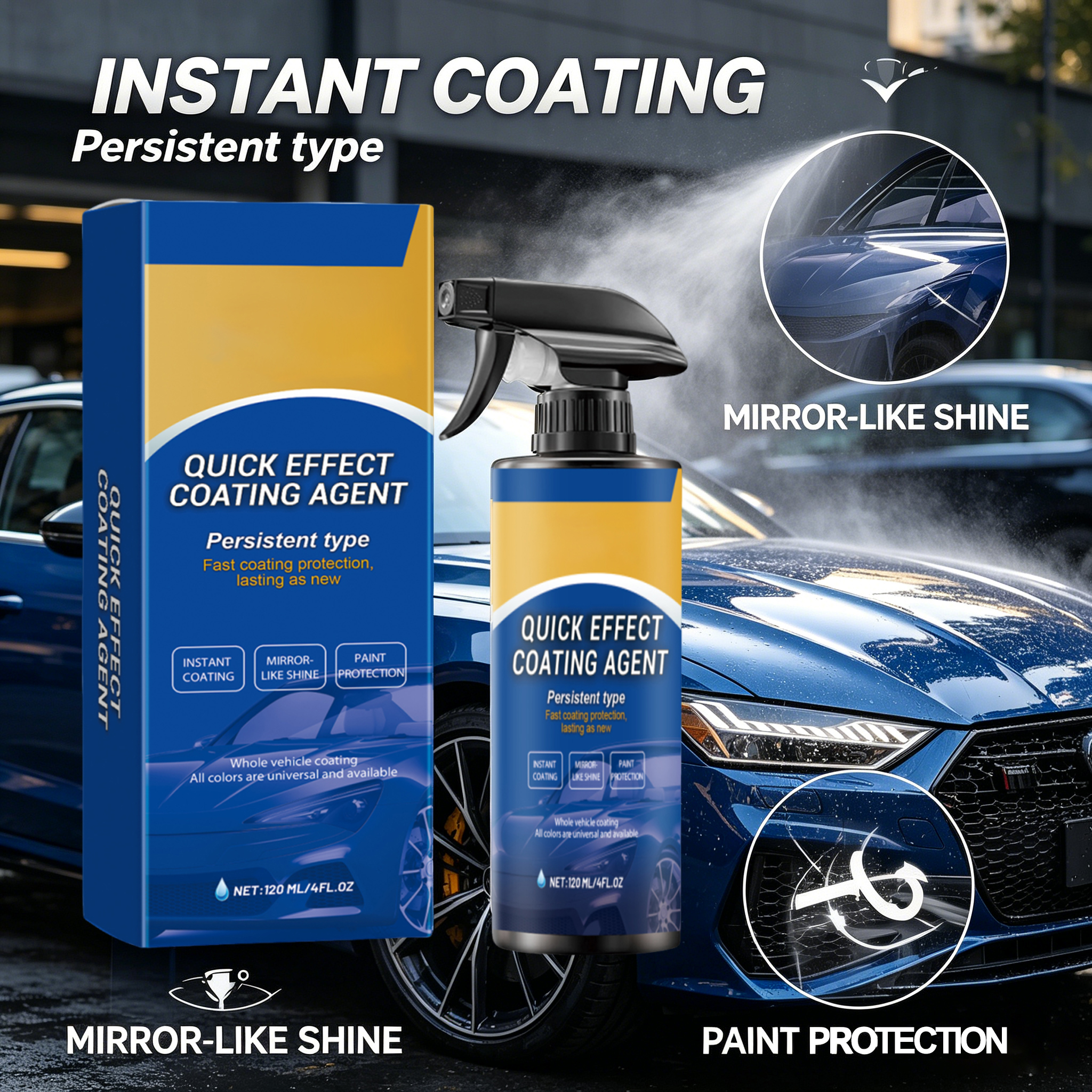 Car Quick Coating Agent Spray  - Car Wax Ceramic Coating ulasan dan harga