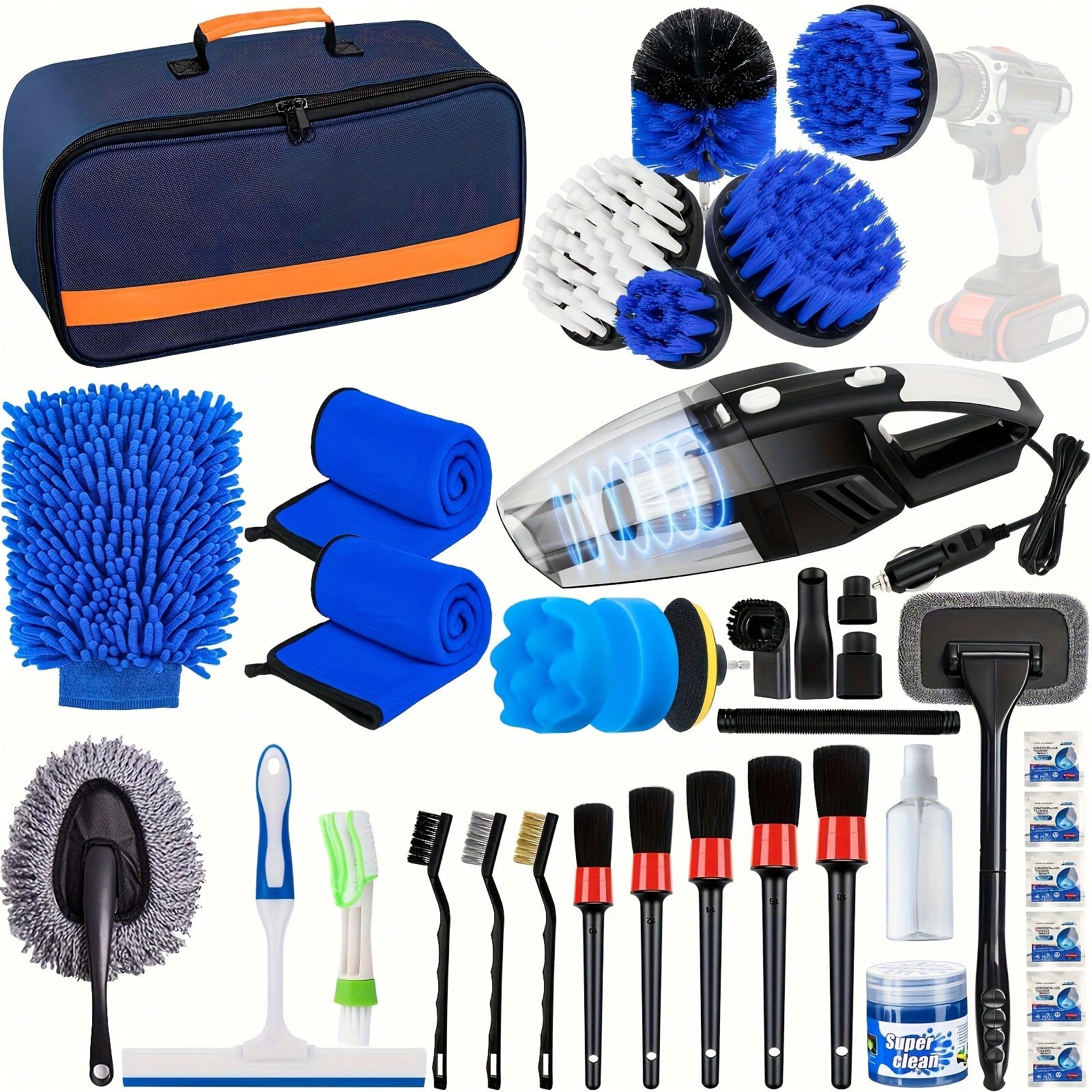 Car Detailing Brush Set, Car D - Interior Detailing Kit ulasan dan harga