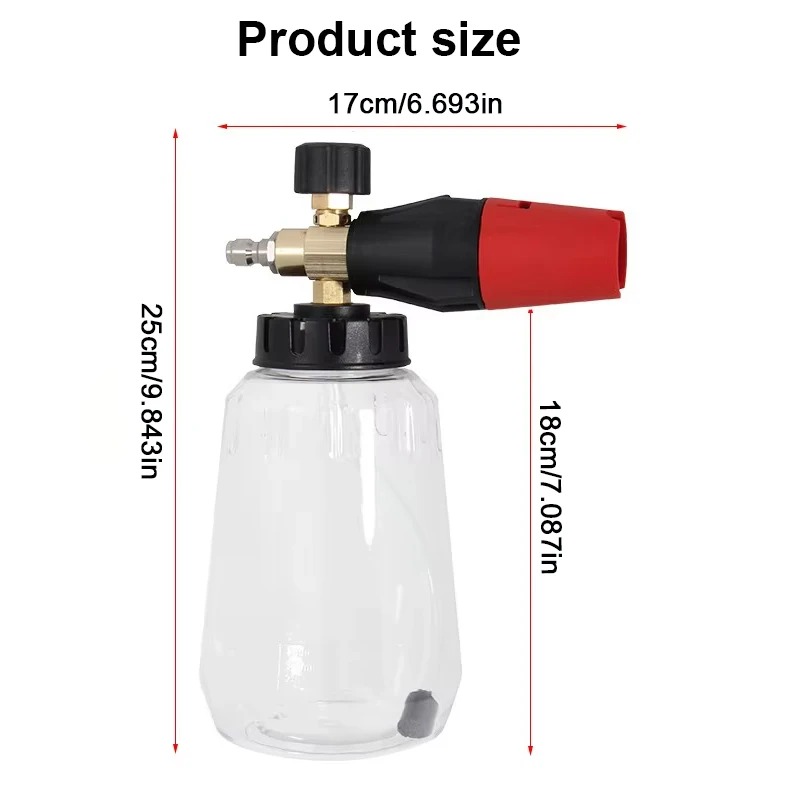 Adjustable Snow Foam Lance 1L  - Pressure Washer Foam Gun ulasan dan harga